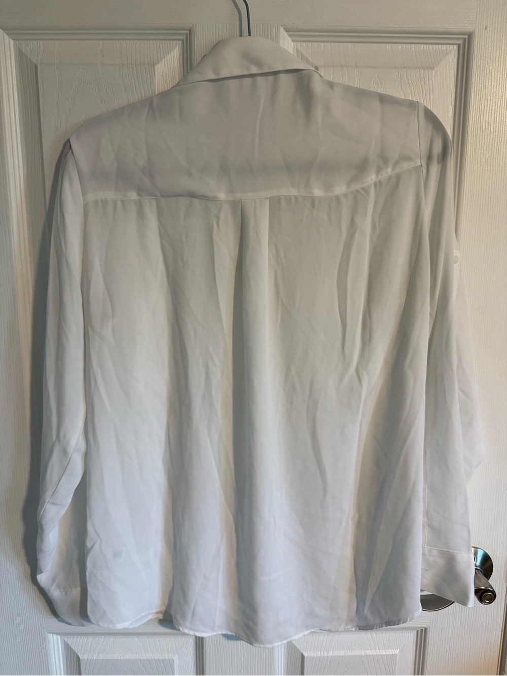Express Portofino White Long-Sleeve Button Down Shirt - Medium - Picture 2 of 5